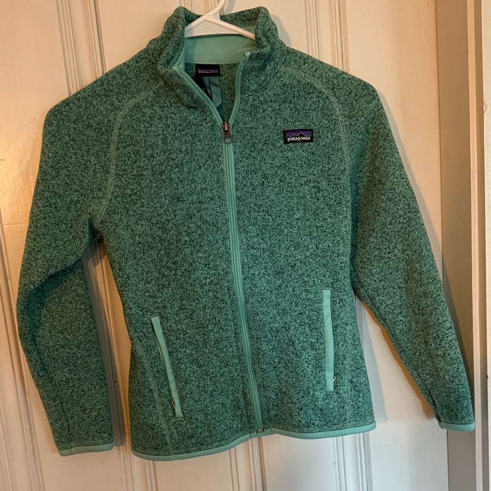 Patagonia Kids Teal Fleece Jacket